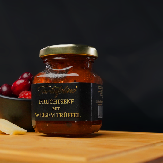 Fruchtsenf aus Mantova mit weißem Trüffel